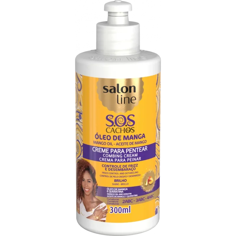 Salon Line SOS Cachos Óleo de Manga Creme para Pentear 300ml