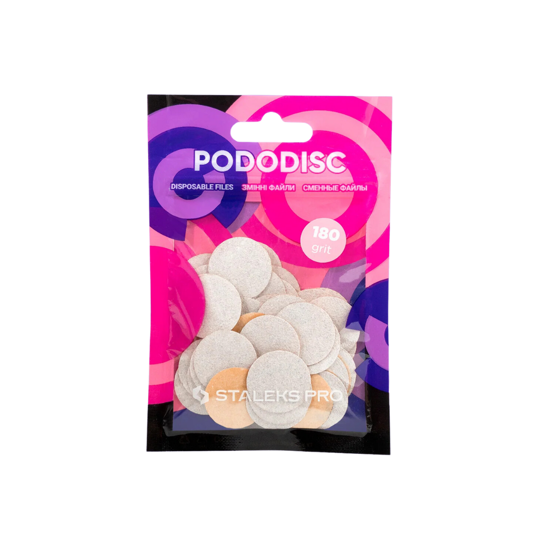 Almofadas de recarga brancas para disco de pedicura PODODISC STALEKS PRO M (50 peças)Almofadas de recarga brancas para disco de pedicura PODODISC STALEKS PRO M (50 peças)