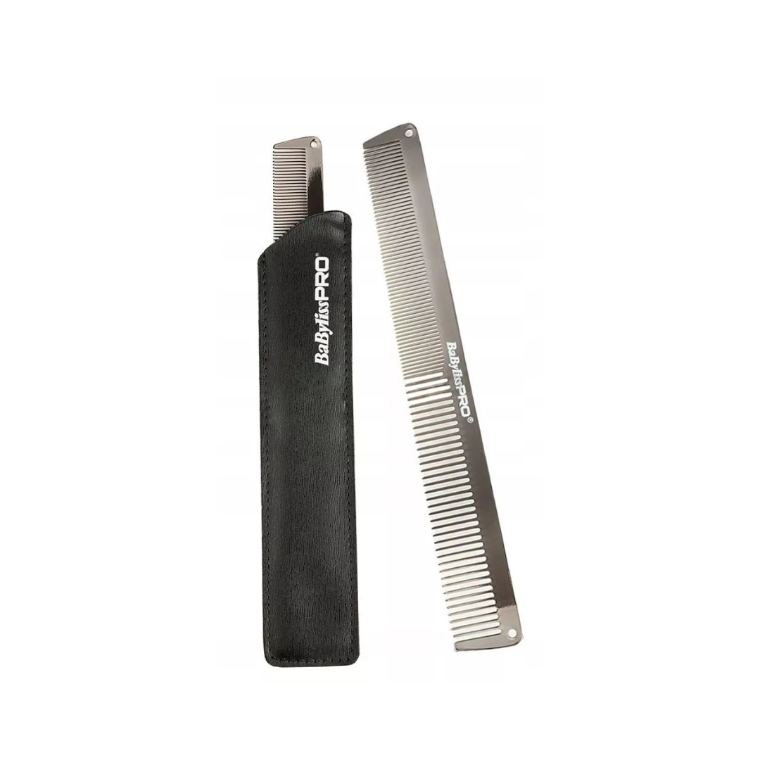 Pente de metal BaByliss Pro Gunsteel in Case Professional M3842E