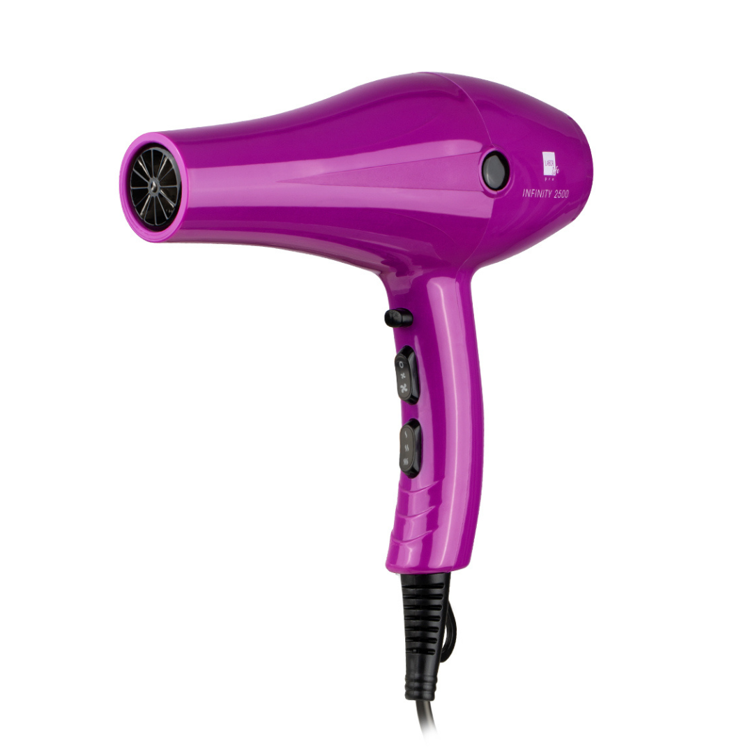 O secador de cabelo INFINITY 2500 Rosa