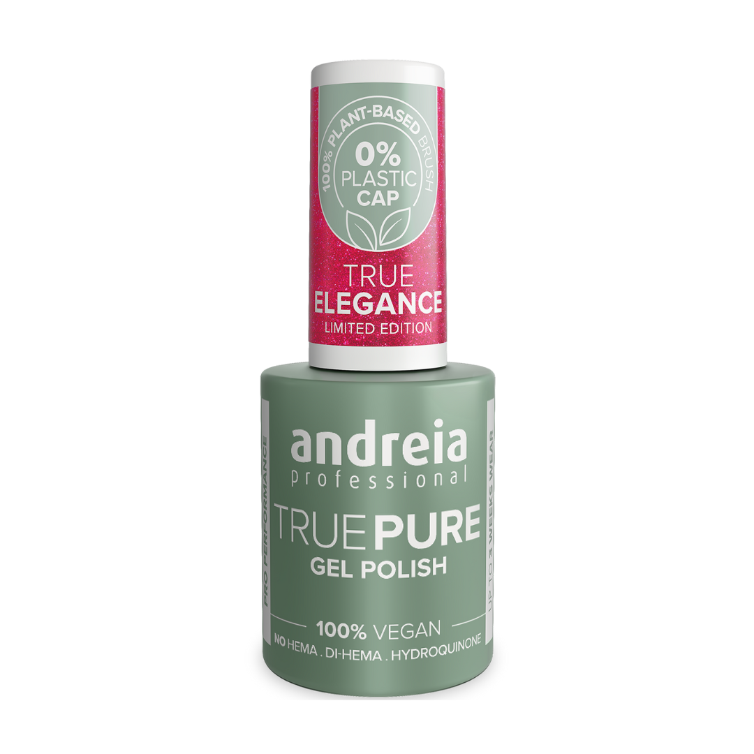 Andreia True Pure Verniz Gel 10,5ml TE5 Shimmering Berry - Framboesa Cintilante