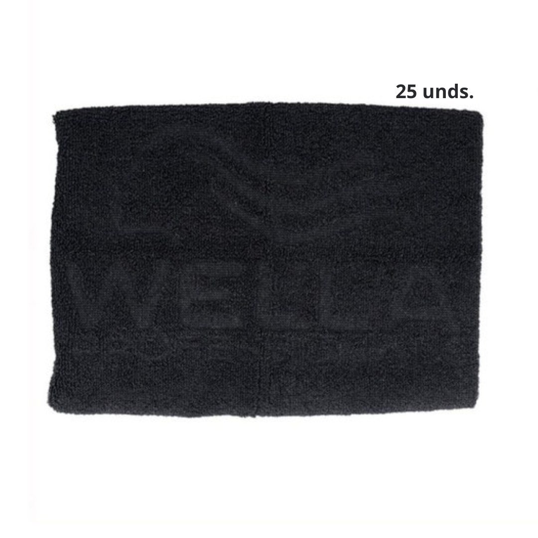 Wella Toalha Preta 50x90cm 12 unds