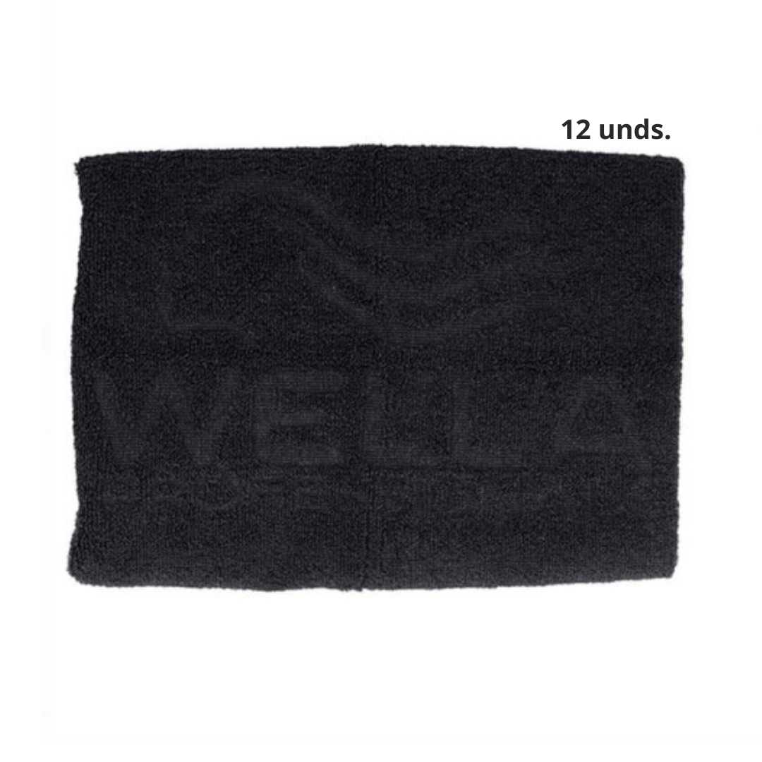 Wella Toalha Preta 50x90cm 12 unds