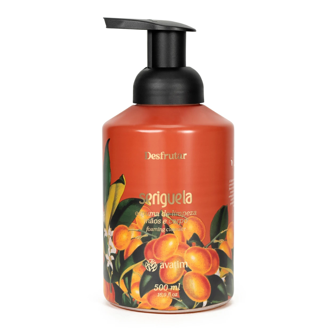 Avatim Espuma de Limpeza Mãos e Corpo Seriguela 500ml