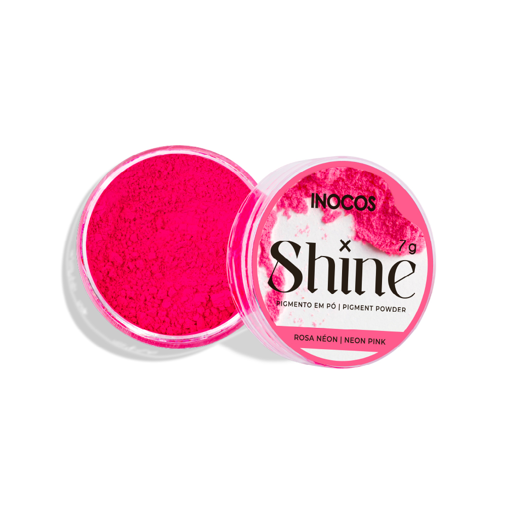 Pigmento em Pó Inocos Shine Rosa Neon 7gr