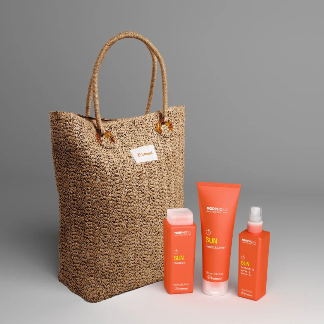 Kit Fra Morphosis Sun (shampoo + condicionador + leave in) - oferta saco