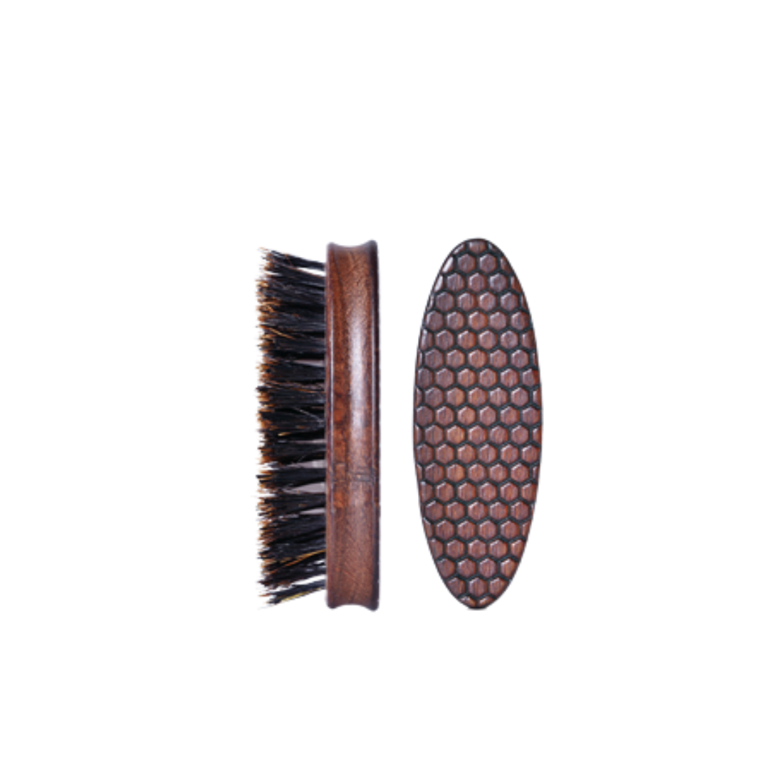 Escova Oval Mini para Barba e Bigode