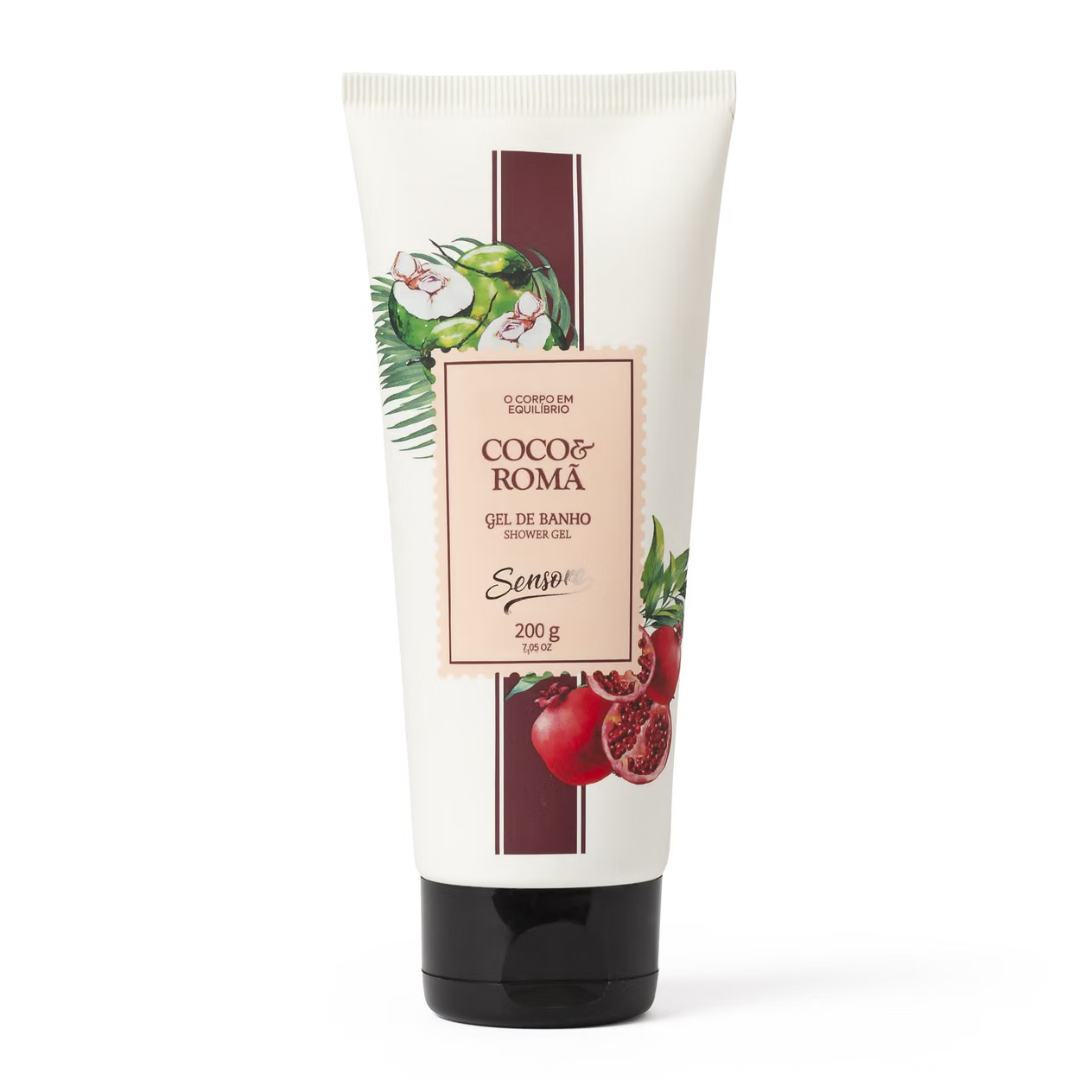 Gel de Banho Coco & Romã 200g Sensore Avatim
