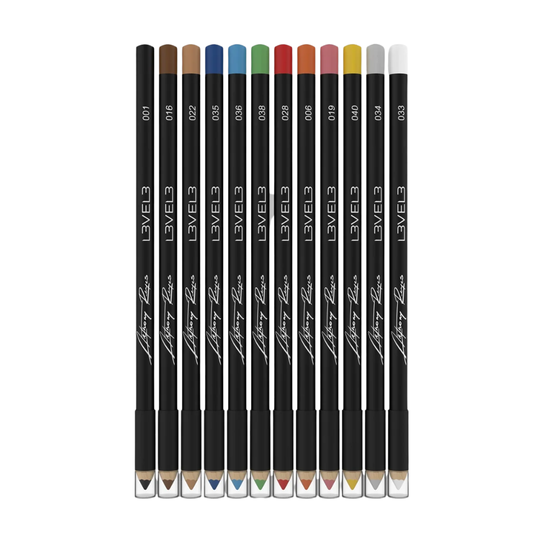 Lápis Delineadores Color Liner Várias Cores Level3 – 12 Unidades