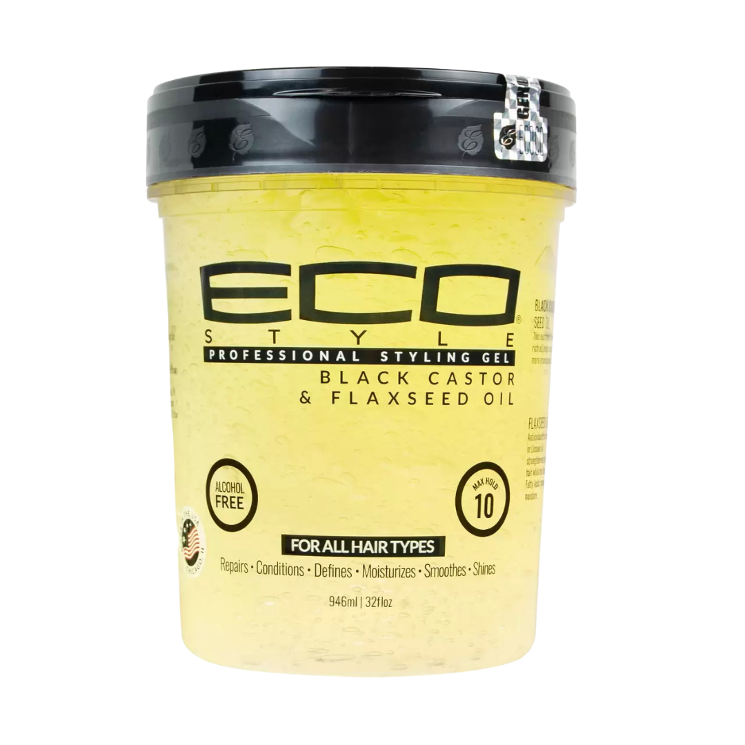Eco Styler Gel Black Castor & Flaxseed Oil 946ml