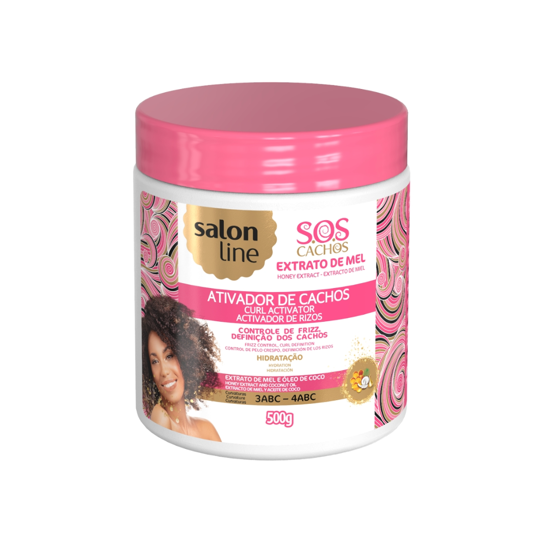 Salon Line S.O.S Cachos Mel Cachos Intensos Ativador de Caracóis 500g