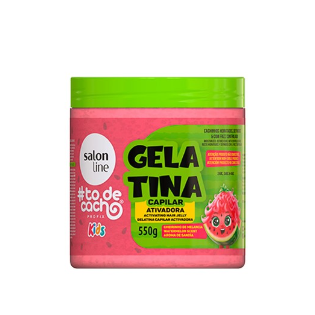 Salon Line #TodeCacho Gelatina Ativadora Kids Melancia 550g