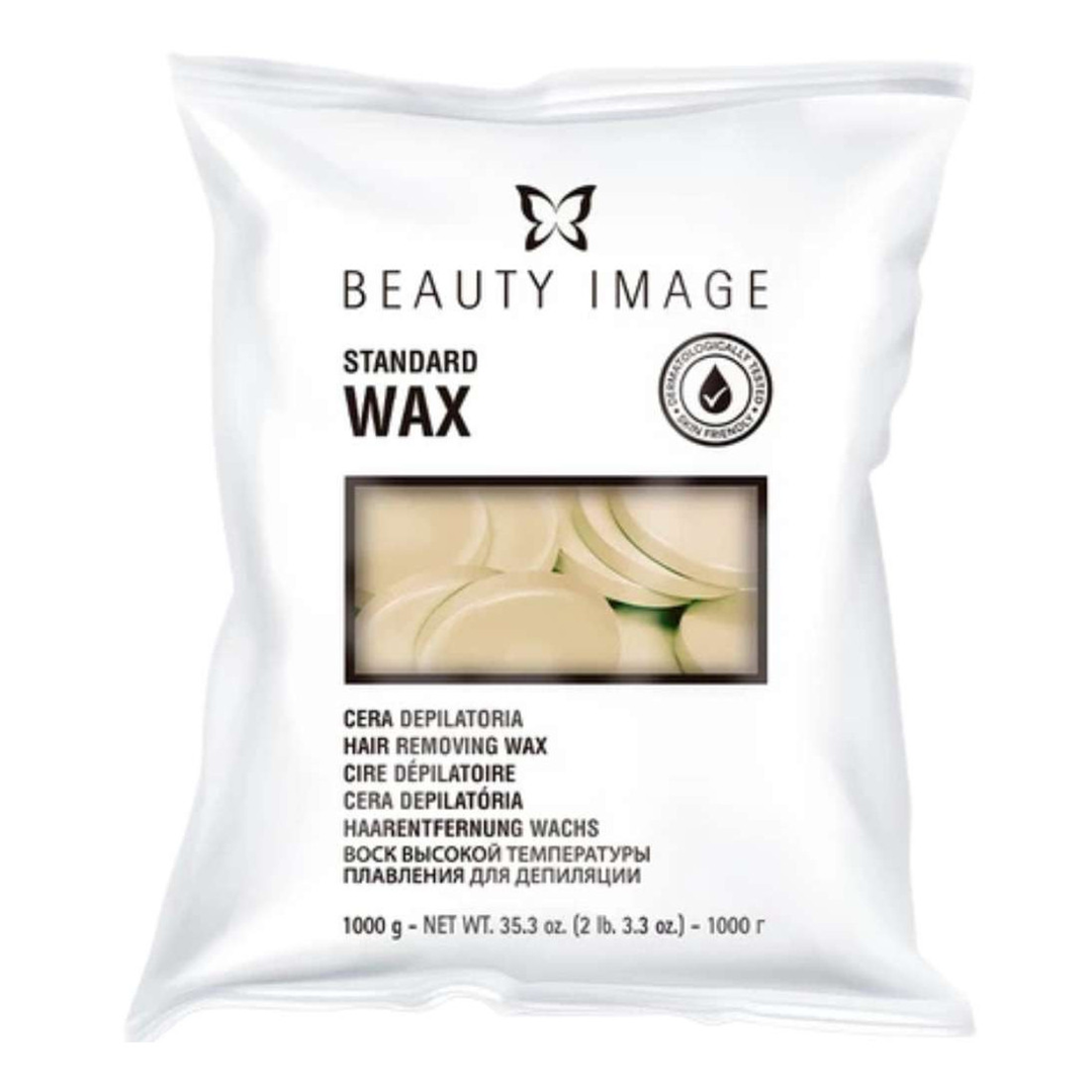 Beauty Image Cera Quente Tradicional Branca em Discos 1 kg