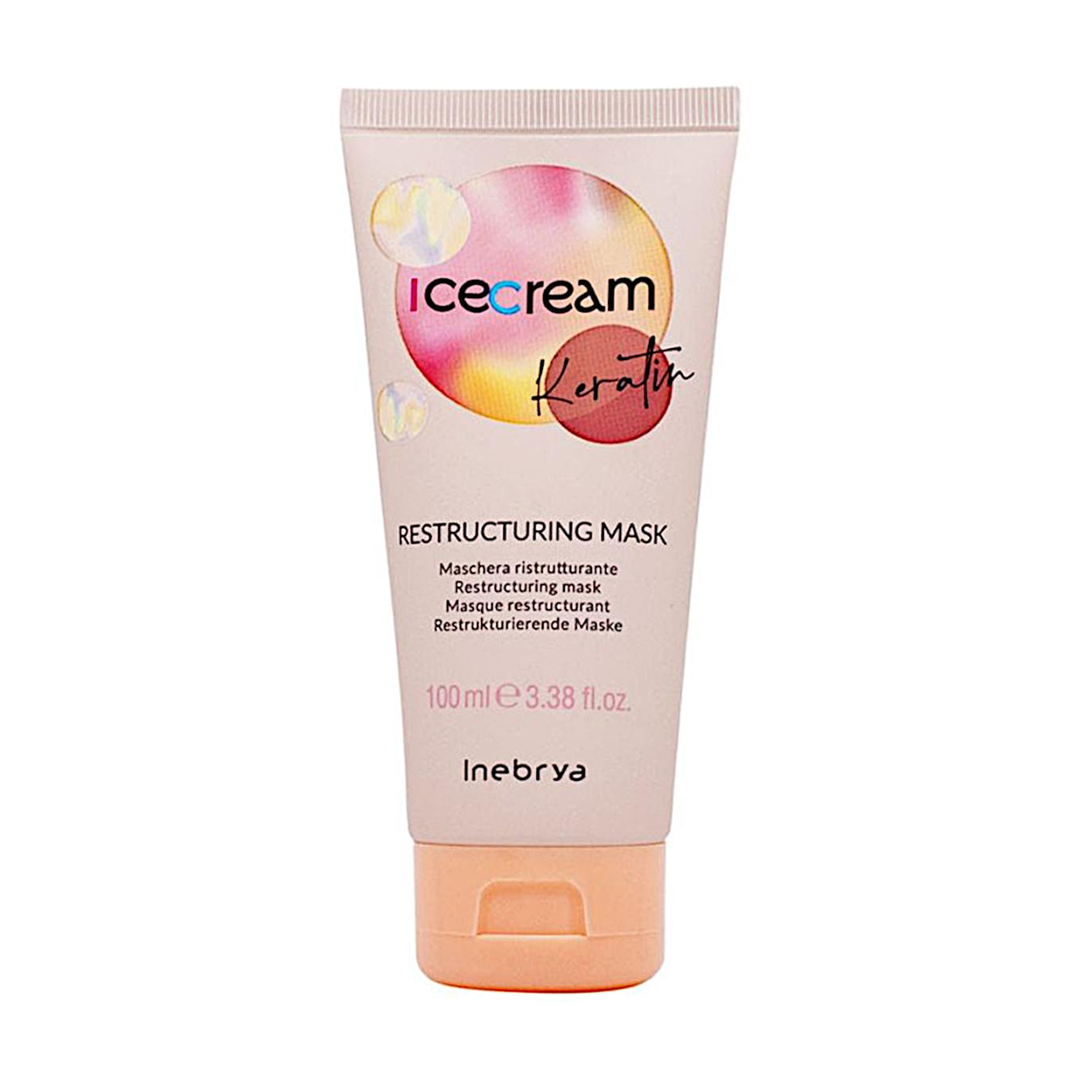 Inebrya Ice Cream Keratin Máscara Reestruturante 100 ml