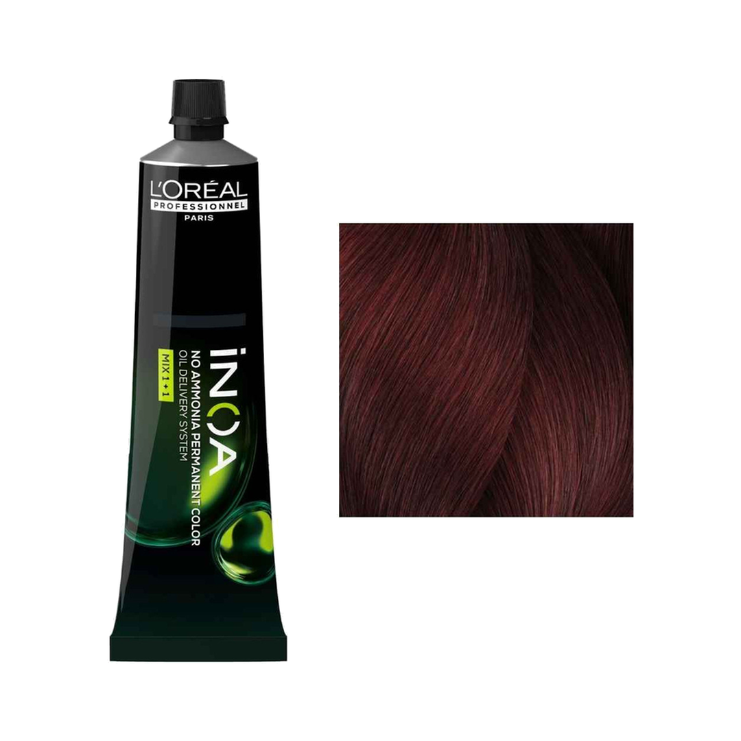 L´Oréal Professionnel iNOA 5.60 Castanho Claro Vermelho Intenso Coloração Permanente Sem Amoníaco 60 g