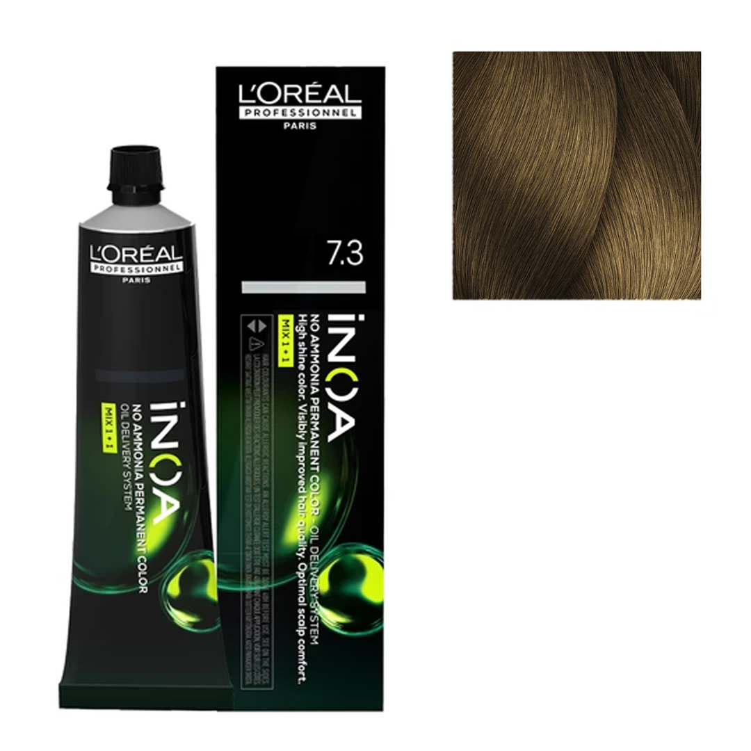 L´Oréal Professionnel iNOA 7.3 Louro Dourado (Fundamental) Coloração Permanente Sem Amoníaco 60 g