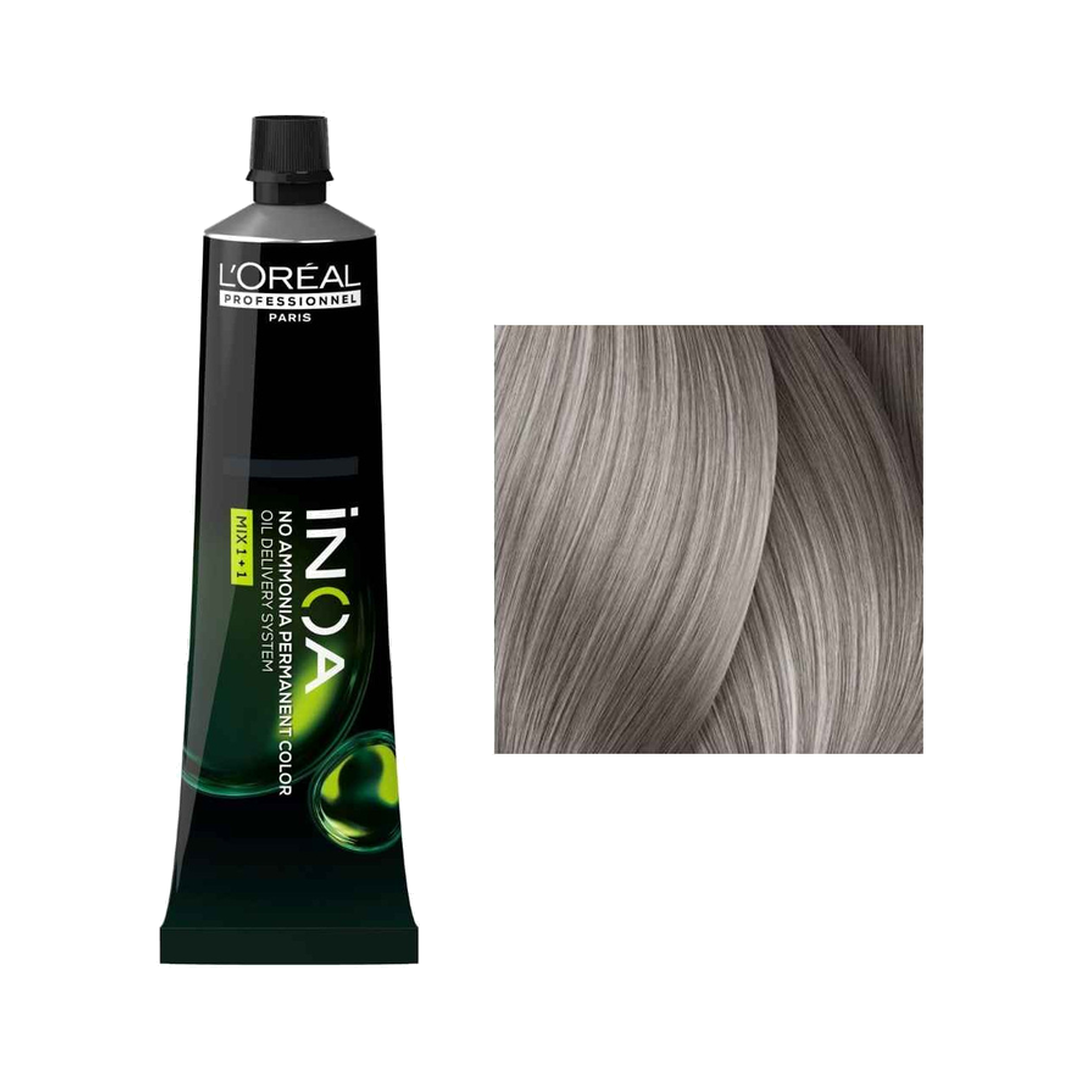 L´Oréal Professionnel iNOA 9.1 Louro Muito Claro Cinza Coloração Permanente Sem Amoníaco 60 g