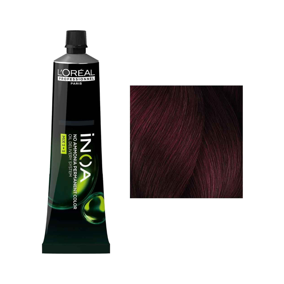 L´Oréal Professionnel iNOA Carmilane C4.62 Castanho Vermelho Irisado Coloração Permanente Sem Amoníaco 60 g