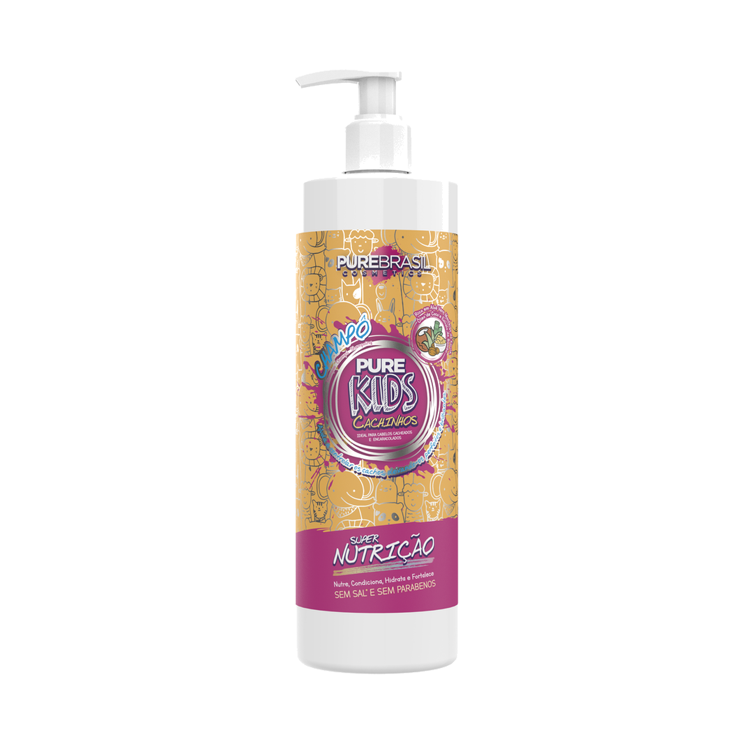 PureBrasil Pure Kids Cachinhos Champô Infantil 500 ml