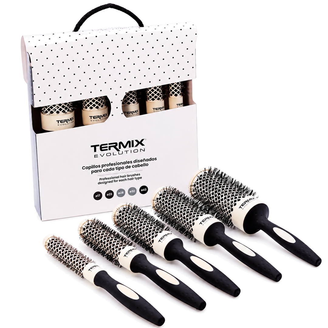 Termix Evolution Soft Pack 5 Escovas Térmicas para Cabelo Fino