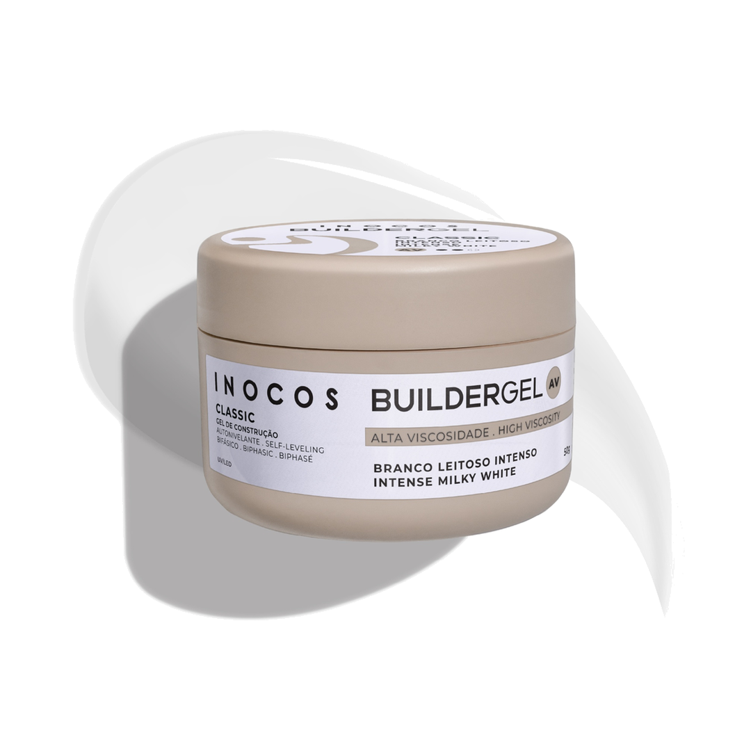 INOCOS Builder Gel Classic Branco Leitoso Intenso Alta Viscosidade 50 g