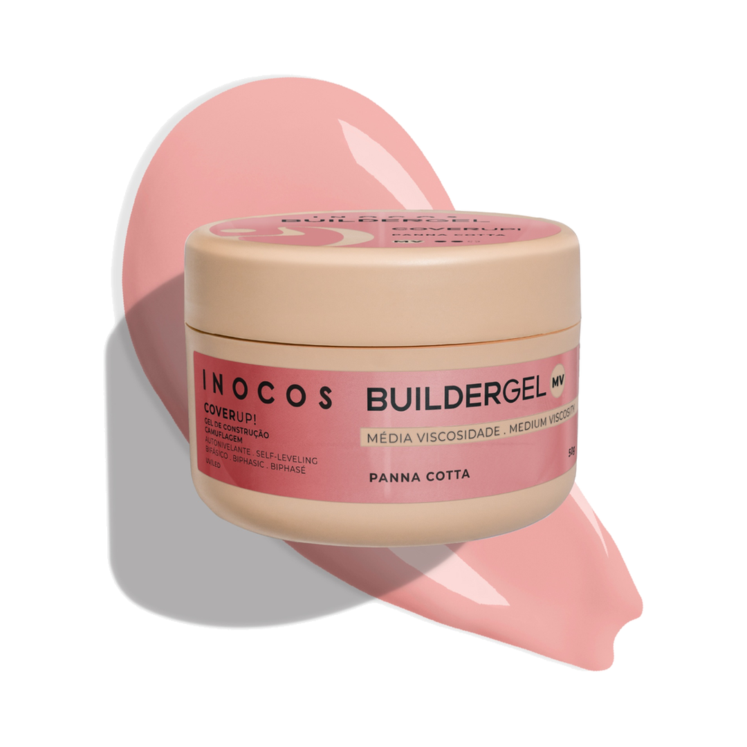 INOCOS Builder Gel Cover Up Panacota Média Viscosidade 50 g