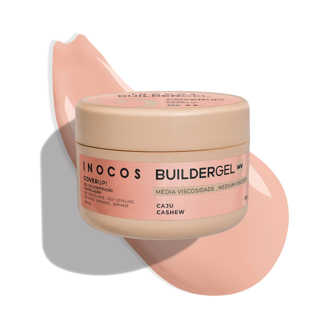INOCOS Builder Gel Cover Up Caju Média Viscosidade 50 g
