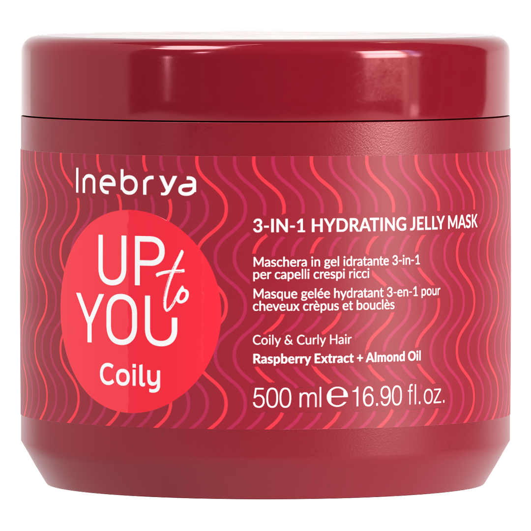Inebrya Up To You Coily Máscara Gel Hidratante 3 em 1 500 ml