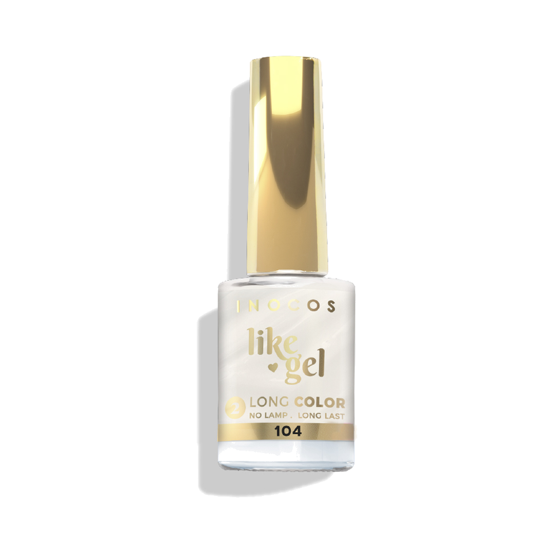 INOCOS Like Gel Verniz Efeito Gel 104 Branco Leitoso 11 ml