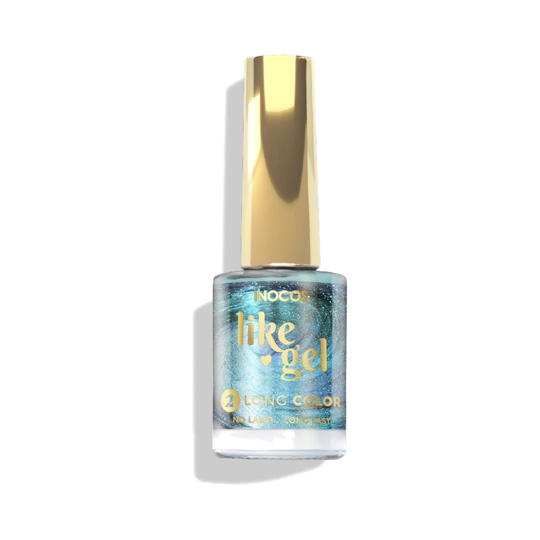 INOCOS Like Gel Verniz Efeito Gel 133 Turquesa Aurora 11 ml