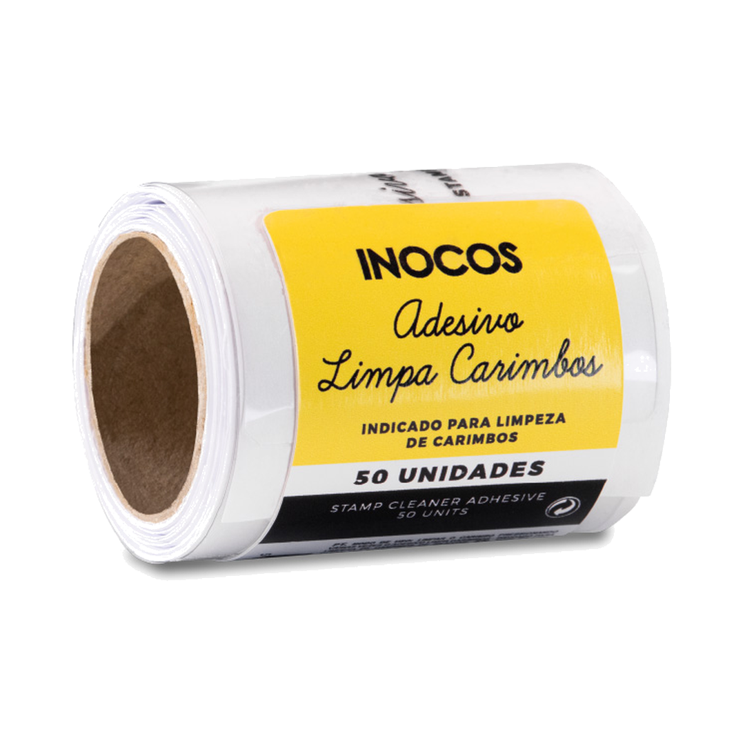 INOCOS Adesivo Limpa-Carimbos Stamping Rolo 50 Unidades