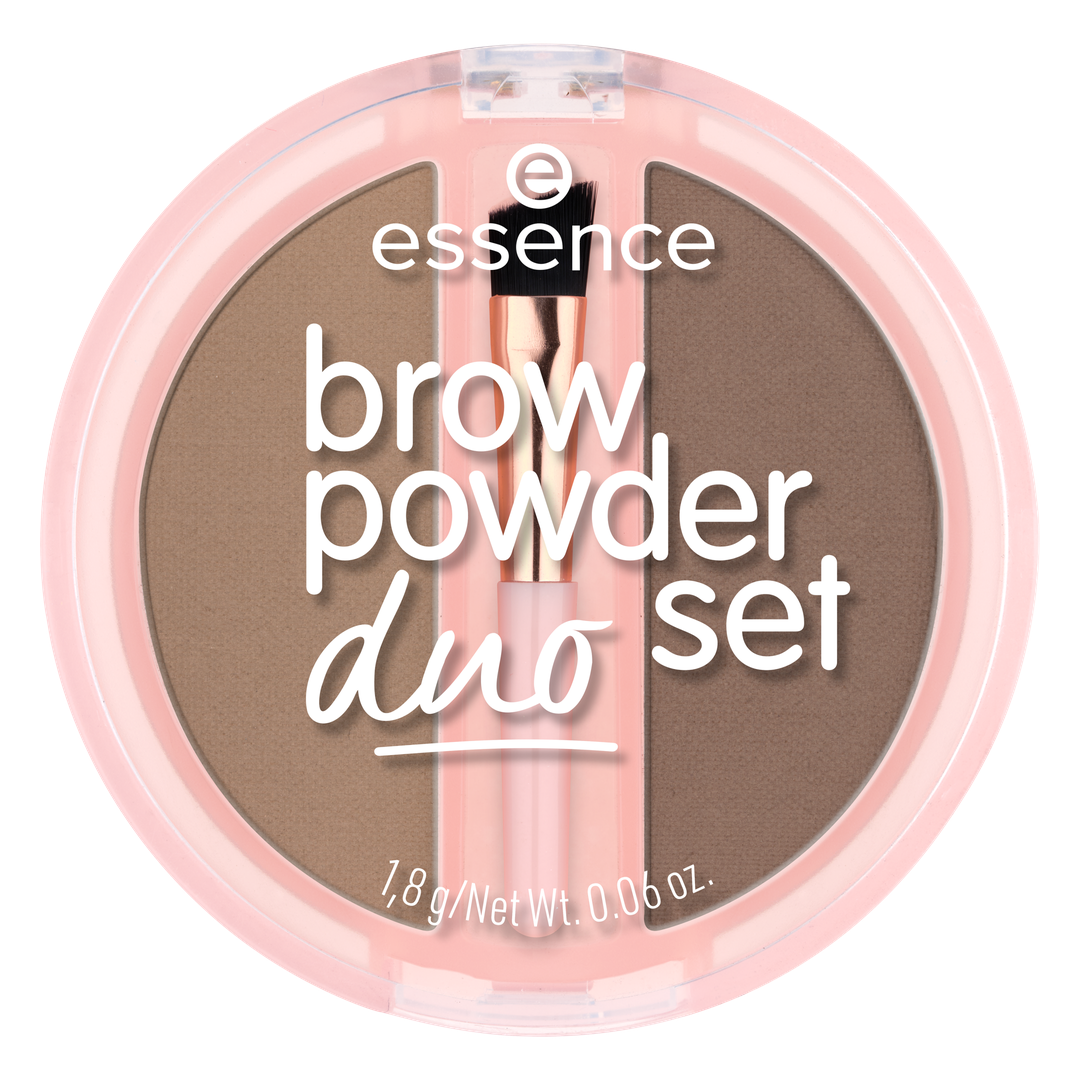 Essence Brow Powder Duo Set Conjunto de Sobrancelhas em Pó 01 Light 1,8 g