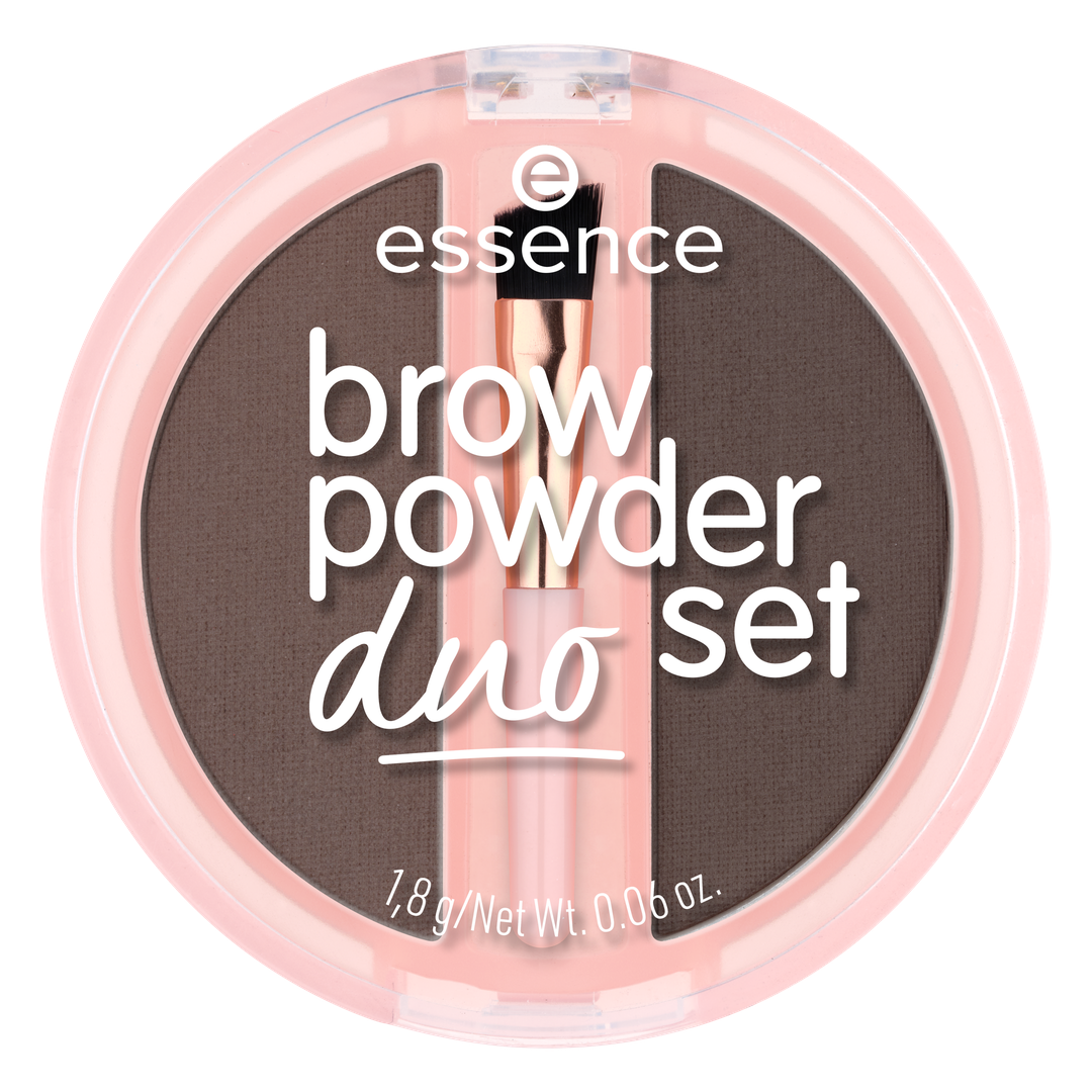 Essence Brow Powder Duo Set Conjunto de Sobrancelhas em Pó 03 Dark 1,8 g