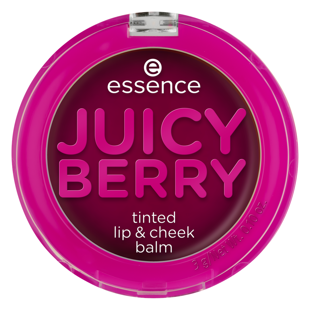 Essence Juicy Berry Bálsamo de Lábios e Maçãs do Rosto com Cor 3 g