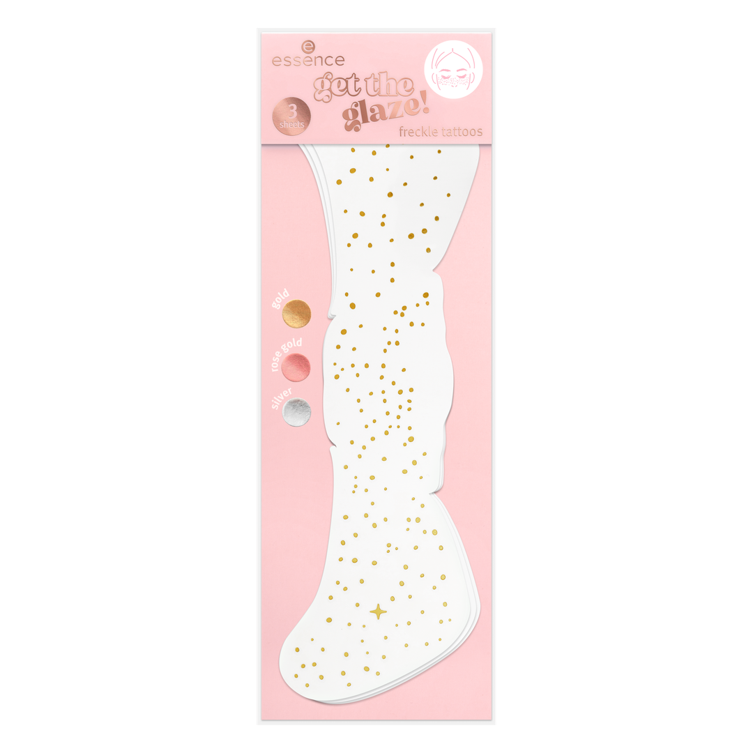 Essence Get the Glaze! Freckle Tattoos Tatuagens de Sardas Get It Sprinkled!
