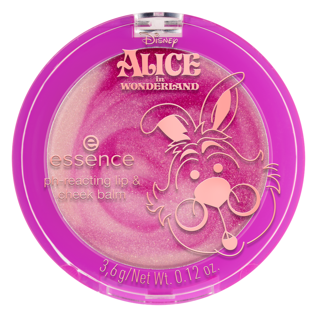 Essence x Disney Alice in Wonderland Bálsamo de Lábios e Maçãs do Rosto que Reage ao pH Team Fun 3,6 g