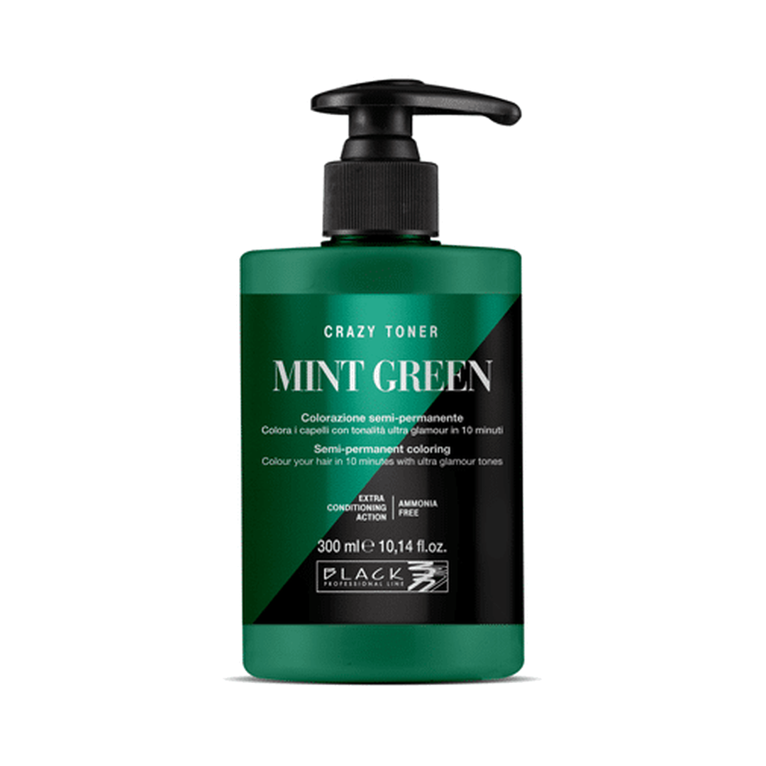 BLACK Crazy Toner Coloração Semipermanente Mint Green 300 ml