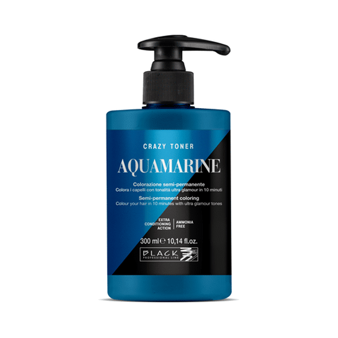 BLACK Crazy Toner Coloração Semipermanente Aquamarine 300 ml