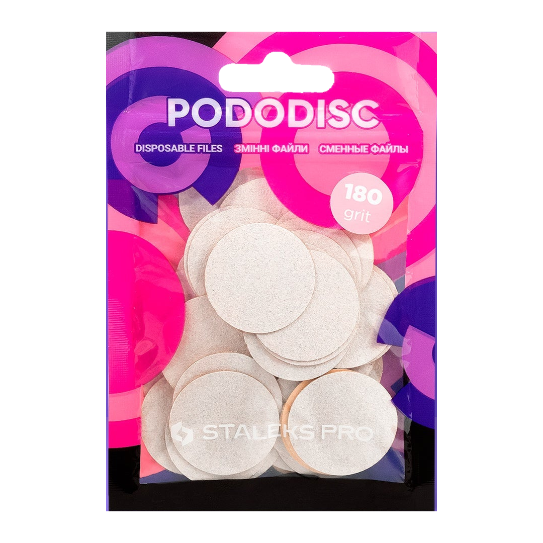 Staleks Expert 25 Pododisc L Limas Adesivas para Disco de Pedicure 180 grit 25 mm (50 unidades)
