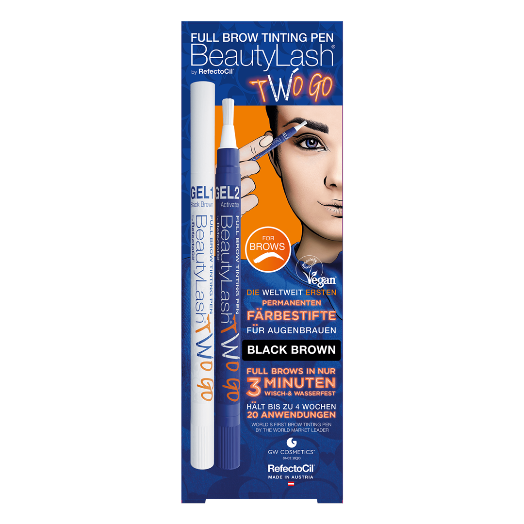 RefectoCil BeautyLash TWO GO Caneta de Coloração de Sobrancelhas Black Brown