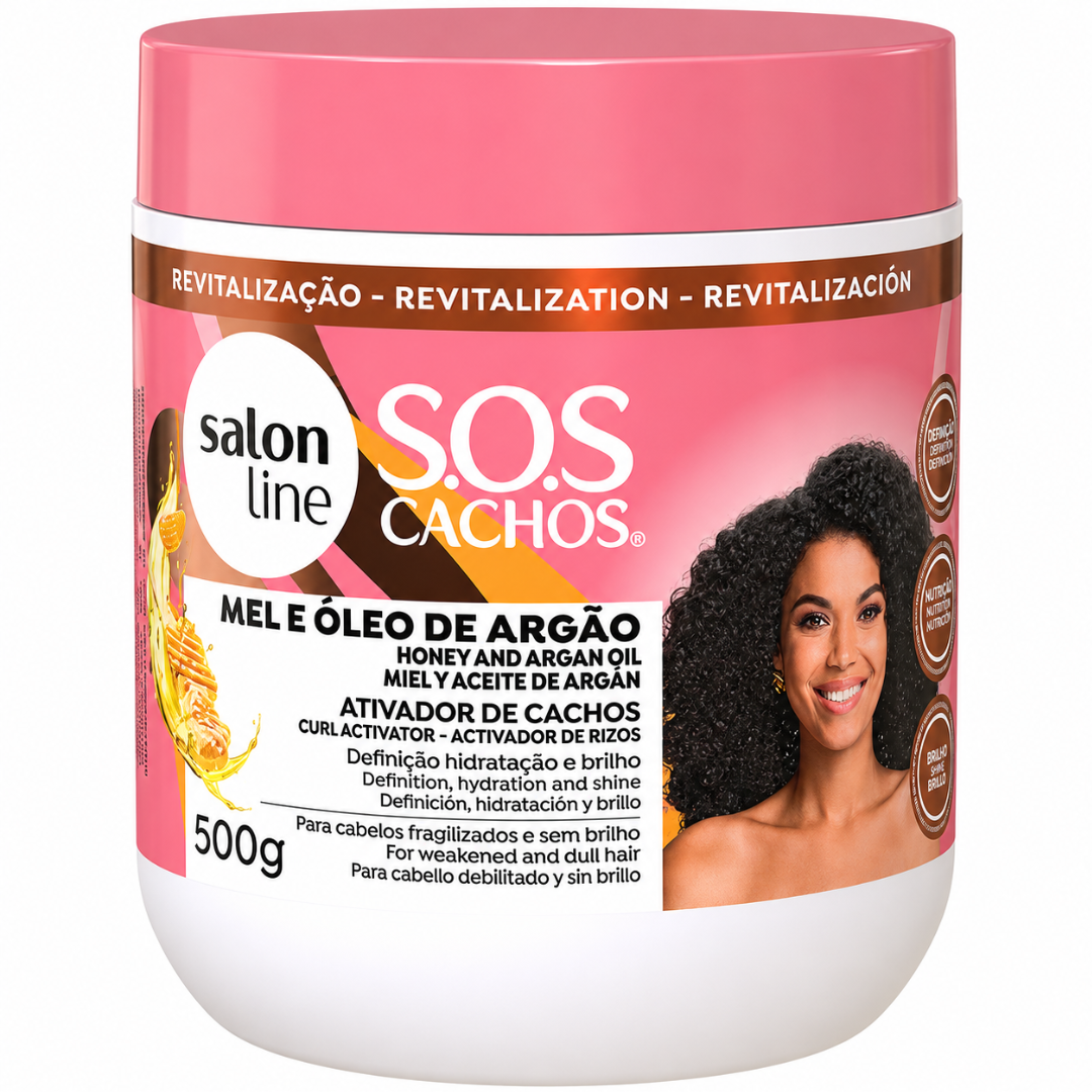 Salon Line S.O.S Cachos Mel Cachos Intensos Ativador de Caracóis 500g