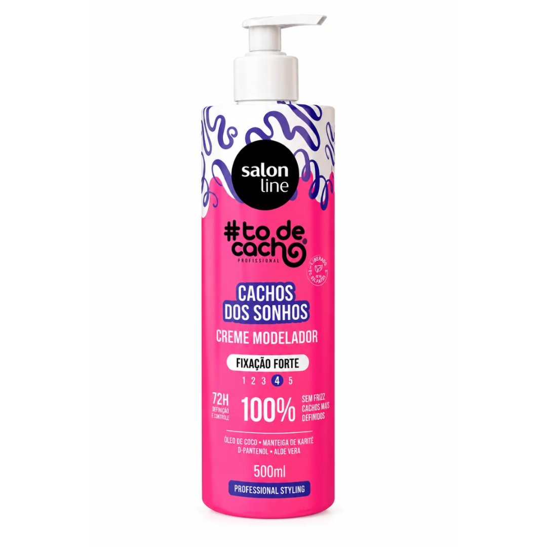 Salon Line Creme Modelador todecacho Forte Cachos dos Sonhos 500ml