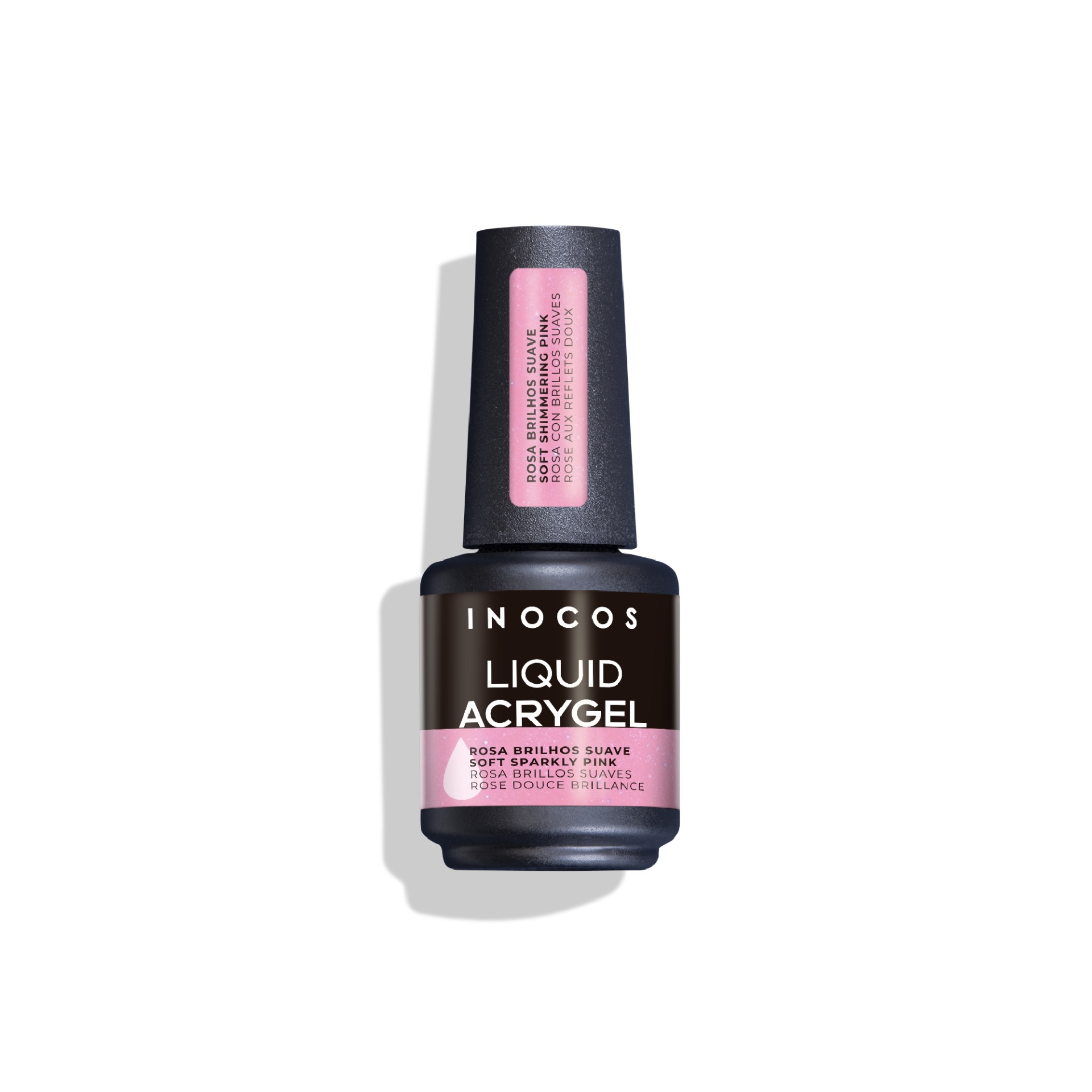 INOCOS Liquid Acrygel Rosa Brilhos Suave 15 ml